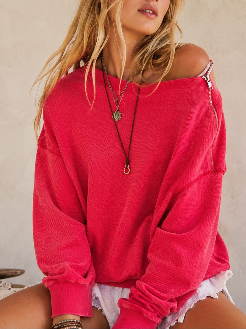 Free People Slouchy Knit Top